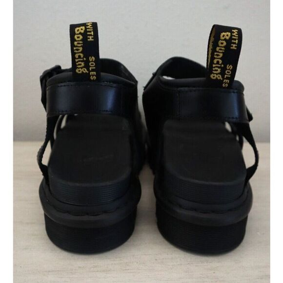 Dr. Martens Women's Sz 9 Black Blaire Hydro Leather Strap Sandals $110 - Picture 2 of 8